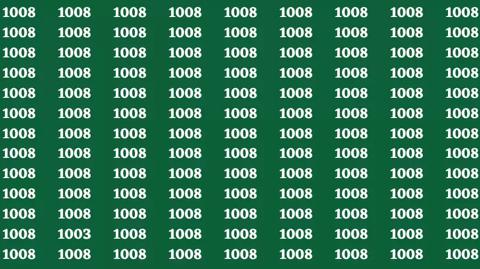 ركز في الصورة وابحث عن الرقم 1003 وسط مجموعة الأرقام 1008 في خلال 8 ثوانٍ فقط