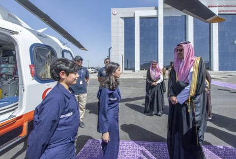 الأمير فيصل بن سلمان يدشن مشروع الإسعاف الجوي في السعودية |