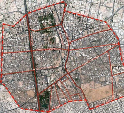 خريطة الهدد في الرياض
